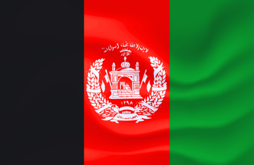 Image illustrating the big size flag of Afghanistan