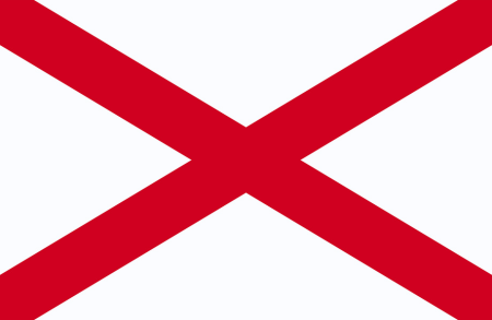 Image illustrating the flag of Alabama