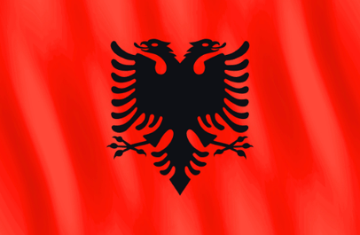 Image illustrating the flag of Albania