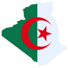 Pictorial representation of map of Algeria