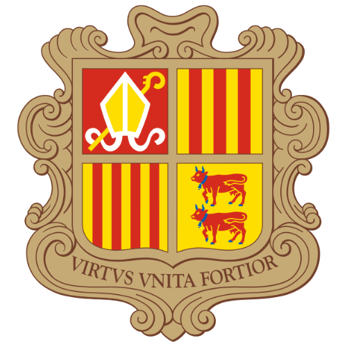 Image showing the big size coat of arms or embelem of Andorra