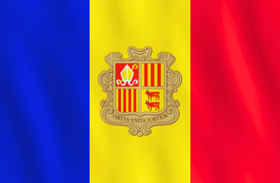 Image illustrating the flag of Andorra