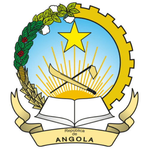 Image showing the big size coat of arms or embelem of Angola