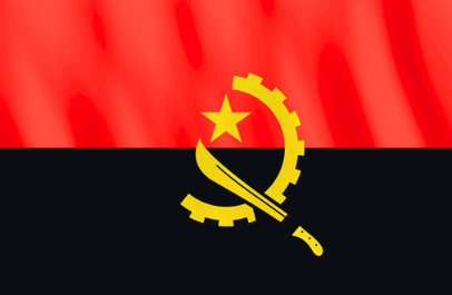 Image illustrating the flag of Angola