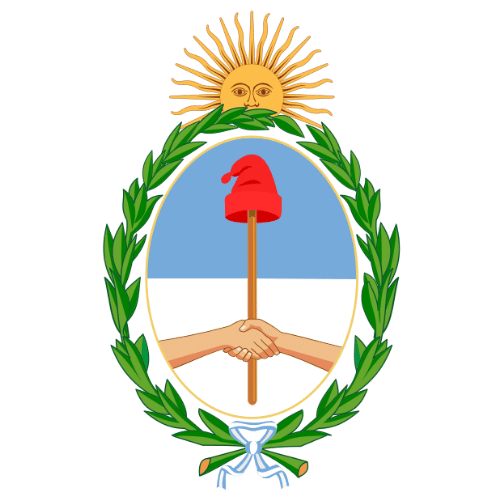 Image showing the big size coat of arms or embelem of Argentina