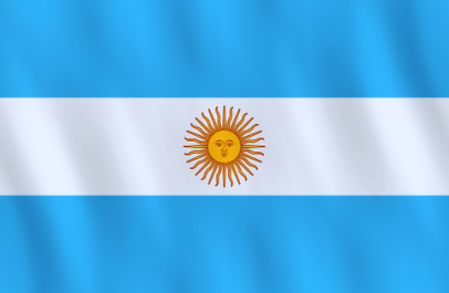 Image illustrating the flag of Argentina