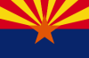 Image illustrating the flag of Arizona