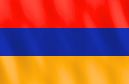 Image illustrating the big size flag of Armenia