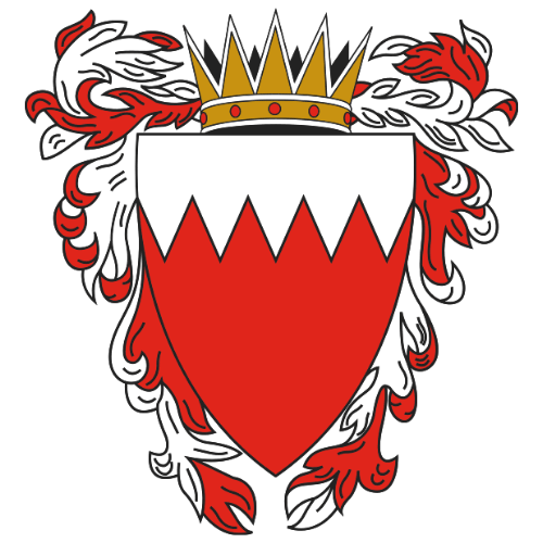 Image showing the big size coat of arms or embelem of Bahrain