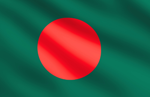 Image illustrating the big size flag of Bangladesh