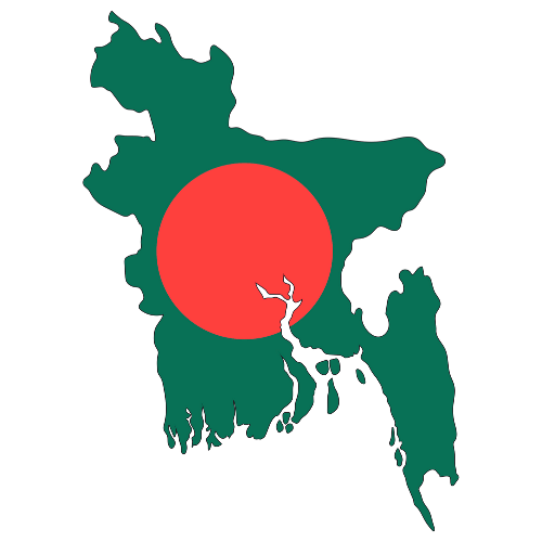 Pictorial representation of big size map of Bangladesh