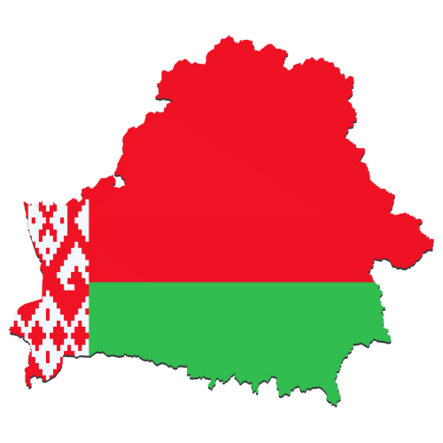 Pictorial representation of big size map of Belarus