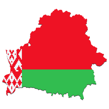 Pictorial representation of map of Belarus