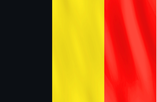 Image illustrating the big size flag of Belgium