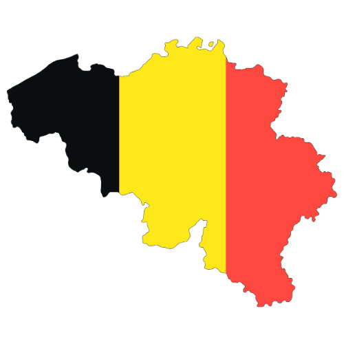 Pictorial representation of big size map of Belgium