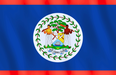 Image illustrating the flag of Belize