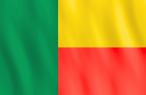 Image illustrating the big size flag of Benin