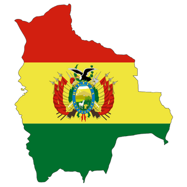 Pictorial representation of map of Bolivia