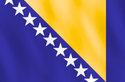 Image illustrating the flag of Bosnia and Herzegovina