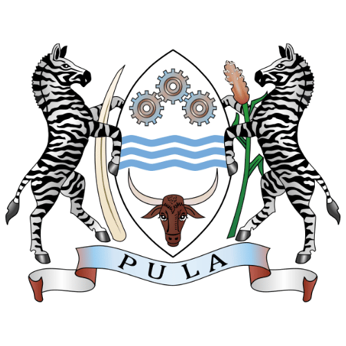 Image showing the big size coat of arms or embelem of Botswana