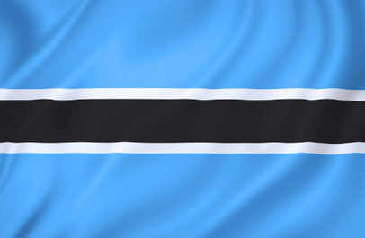 Image illustrating the flag of Botswana