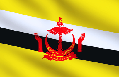 Image illustrating the flag of Brunei Darussalam