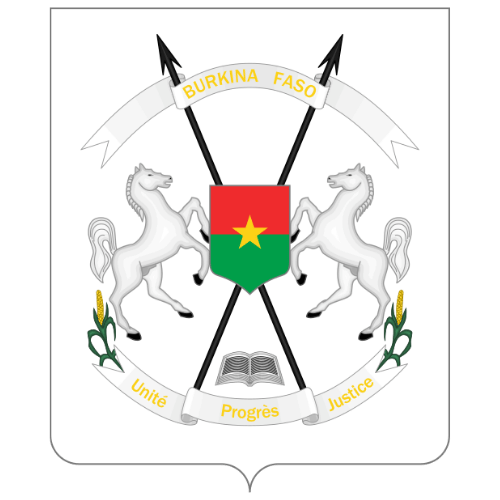 Image showing the big size coat of arms or embelem of Burkina Faso