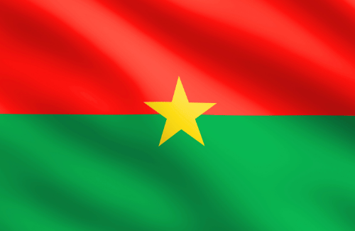 Image illustrating the big size flag of Burkina Faso