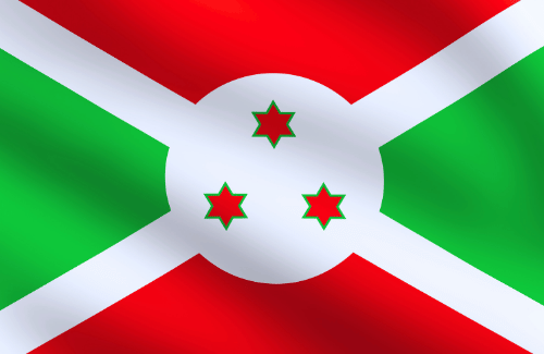 Image illustrating the big size flag of Burundi