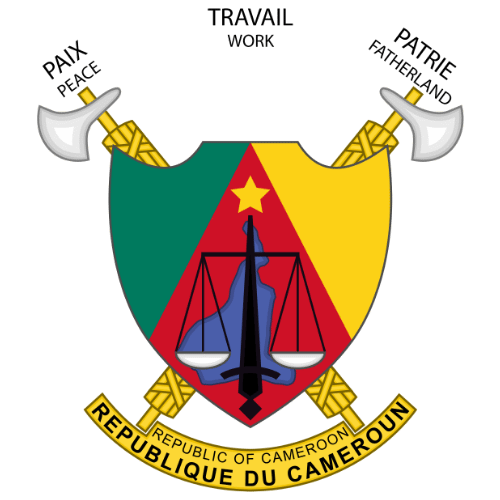 Image showing the big size coat of arms or embelem of Cameroon