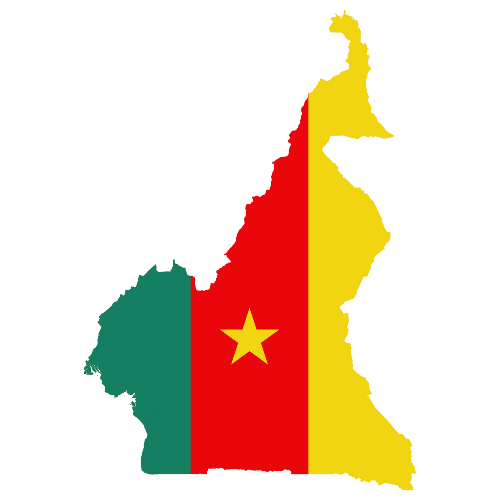 Pictorial representation of big size map of Cameroon