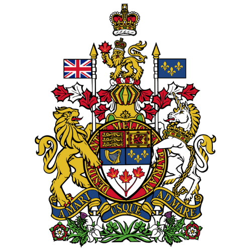 Image showing the big size coat of arms or embelem of Canada