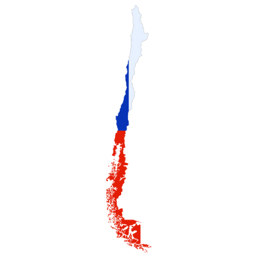 Pictorial representation of map of Chile