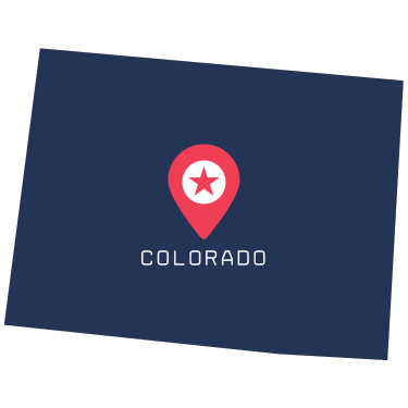 Pictorial representation of the map of Colorado