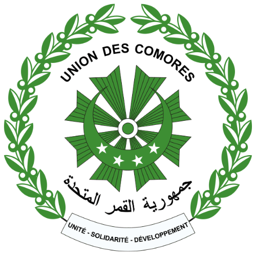 Image showing the big size coat of arms or embelem of Comoros