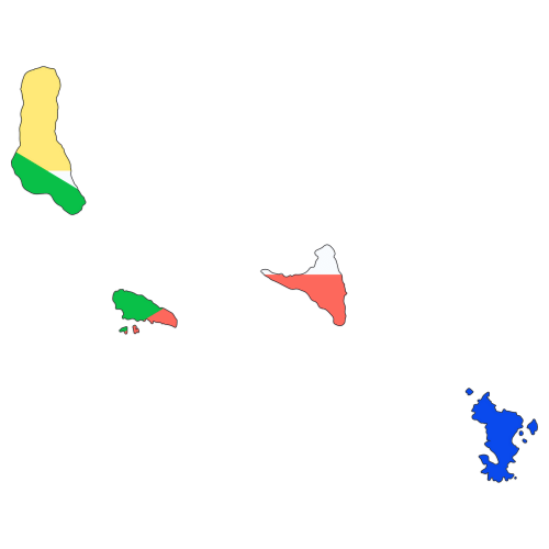 Pictorial representation of big size map of Comoros