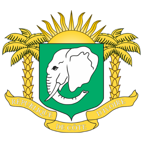 Image showing the big size coat of arms or embelem of Côte d'Ivoire