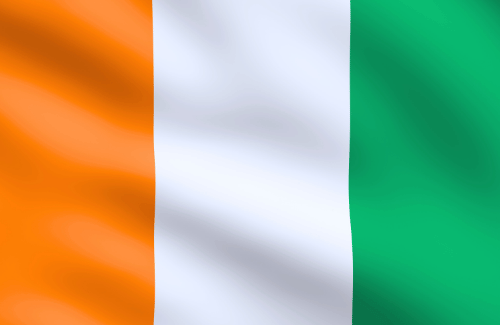 Image illustrating the big size flag of Côte d'Ivoire