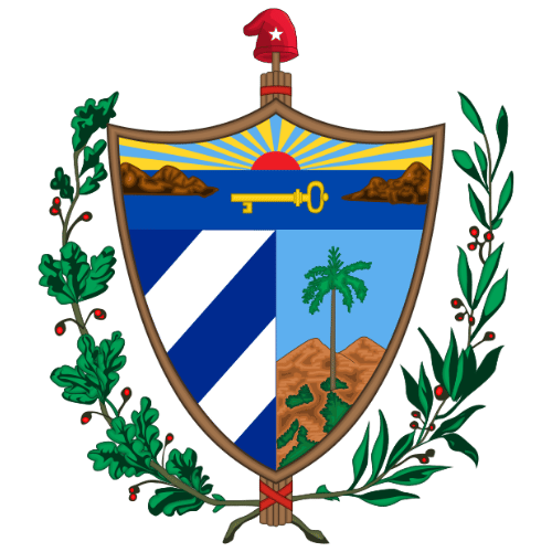 Image showing the big size coat of arms or embelem of Cuba