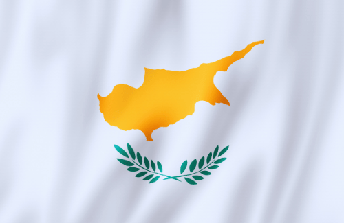 Image illustrating the big size flag of Cyprus