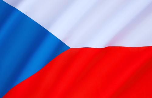 Image illustrating the big size flag of Czech Republic