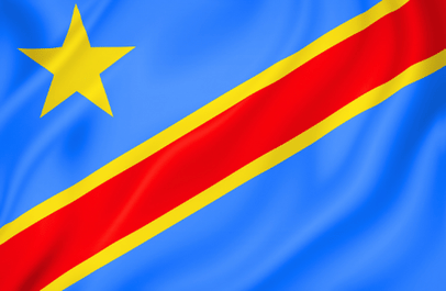 Image illustrating the flag of Democratic Republic of the Congo