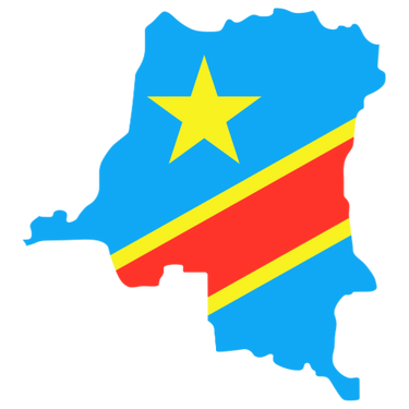 Pictorial representation of map of Democratic Republic of the Congo