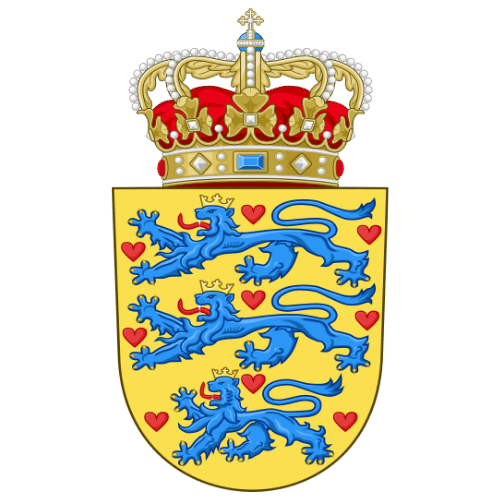 Image showing the big size coat of arms or embelem of Denmark