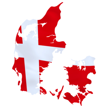 Pictorial representation of map of Denmark