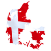 Pictorial representation of map of Denmark