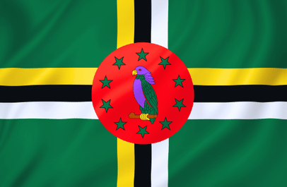 Image illustrating the flag of Dominica