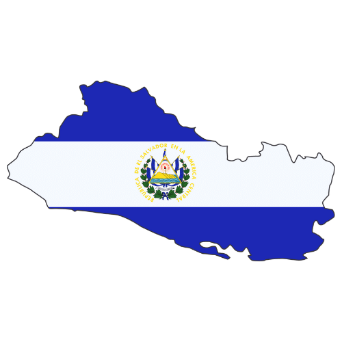 Pictorial representation of big size map of El Salvador