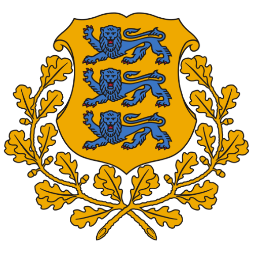 Image showing the big size coat of arms or embelem of Estonia