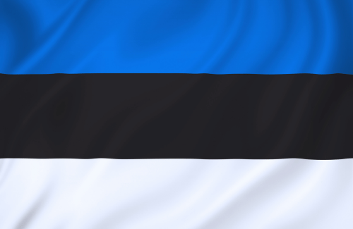 Image illustrating the big size flag of Estonia